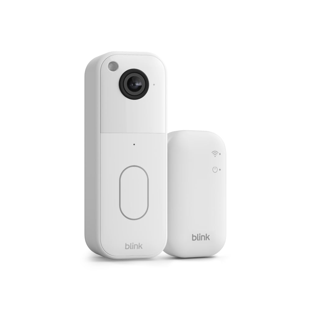 Blink Video Doorbell (newest model) – Head-to-toe HD view, two-year battery life, and edge AI processing. Required Sync Module not included – Add-On (Black)
