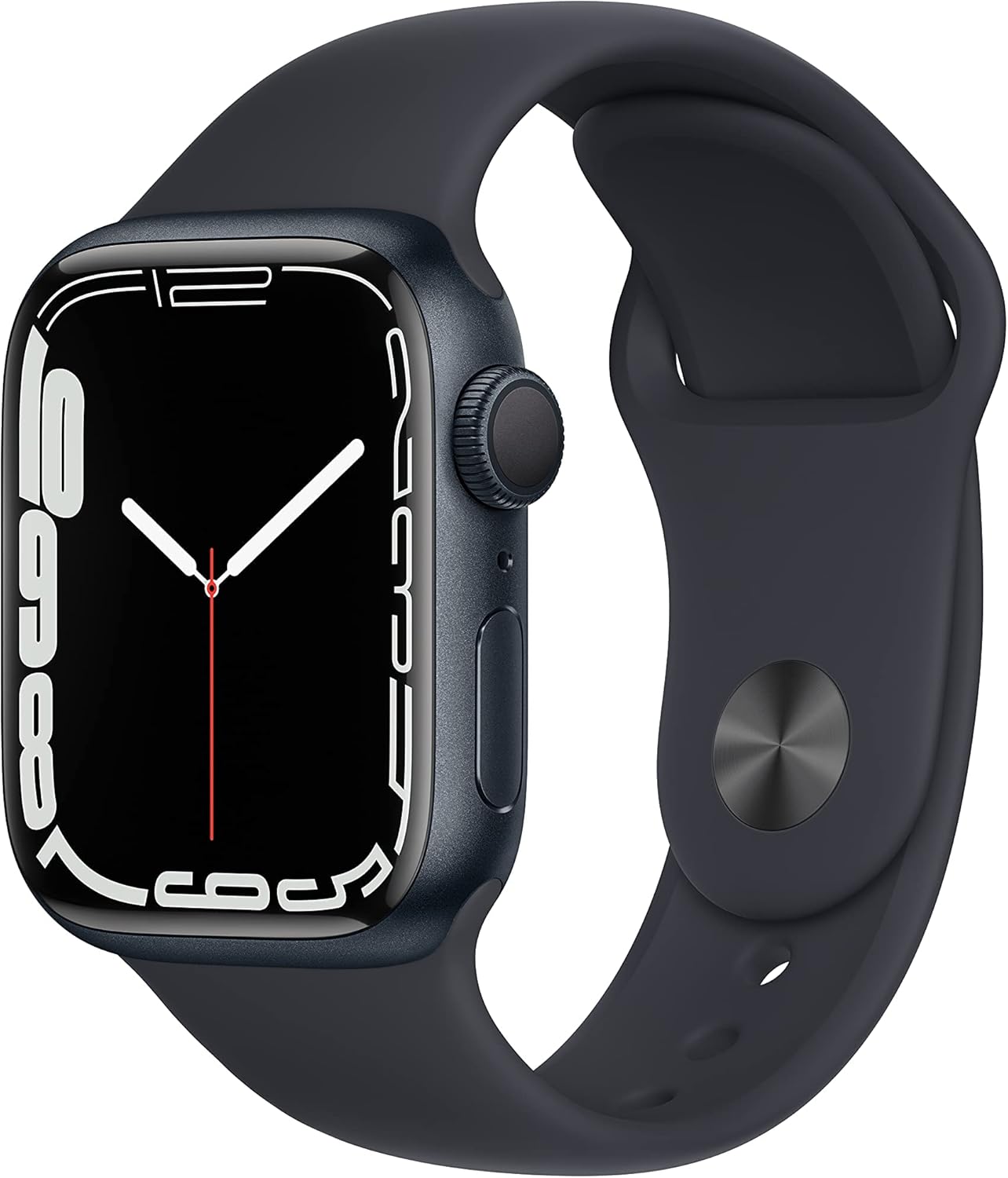 Apple Watch Series 7 (GPS, 41mm) Starlight Aluminum Case with Starlight Sport Band, Regular (Renewed)